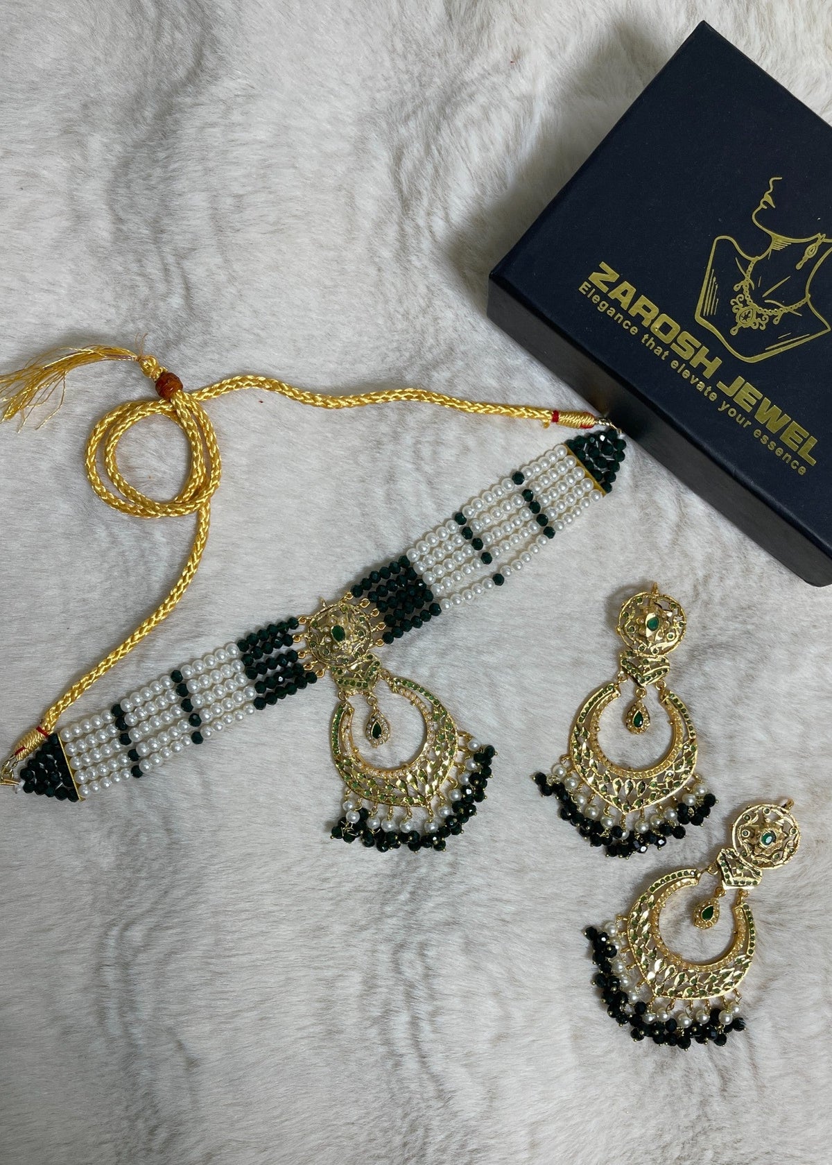 Shop the Manha Choker Set from Zarosh Jewel