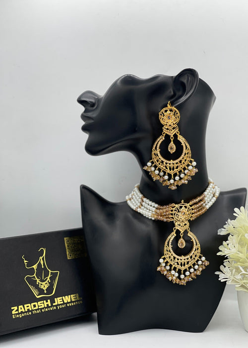 Shop the Manha Choker Set from Zarosh Jewel
