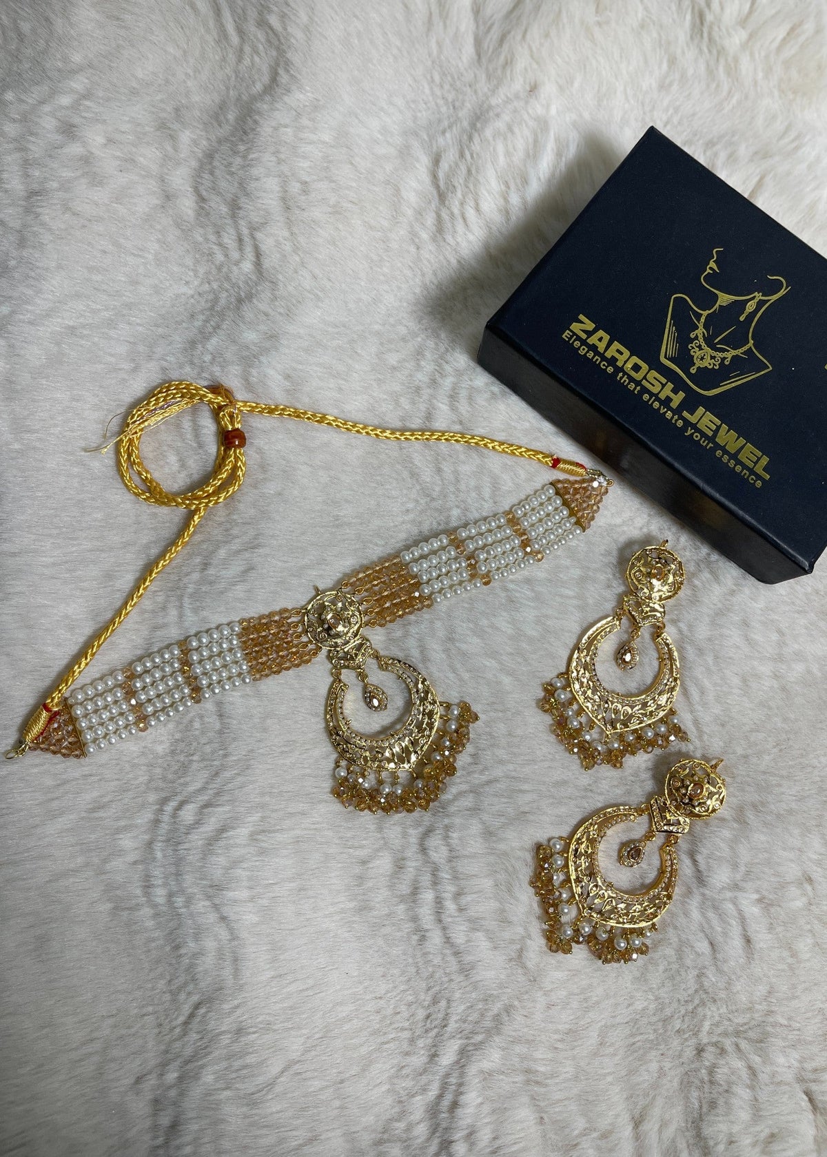 Shop the Manha Choker Set from Zarosh Jewel