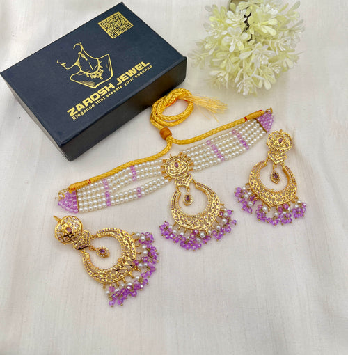 Shop the Manha Choker Set from Zarosh Jewel