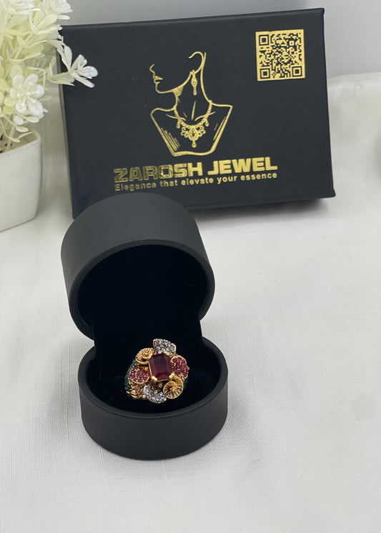 Shop the Mariyah Gold Plated Ring from Zarosh Jewel