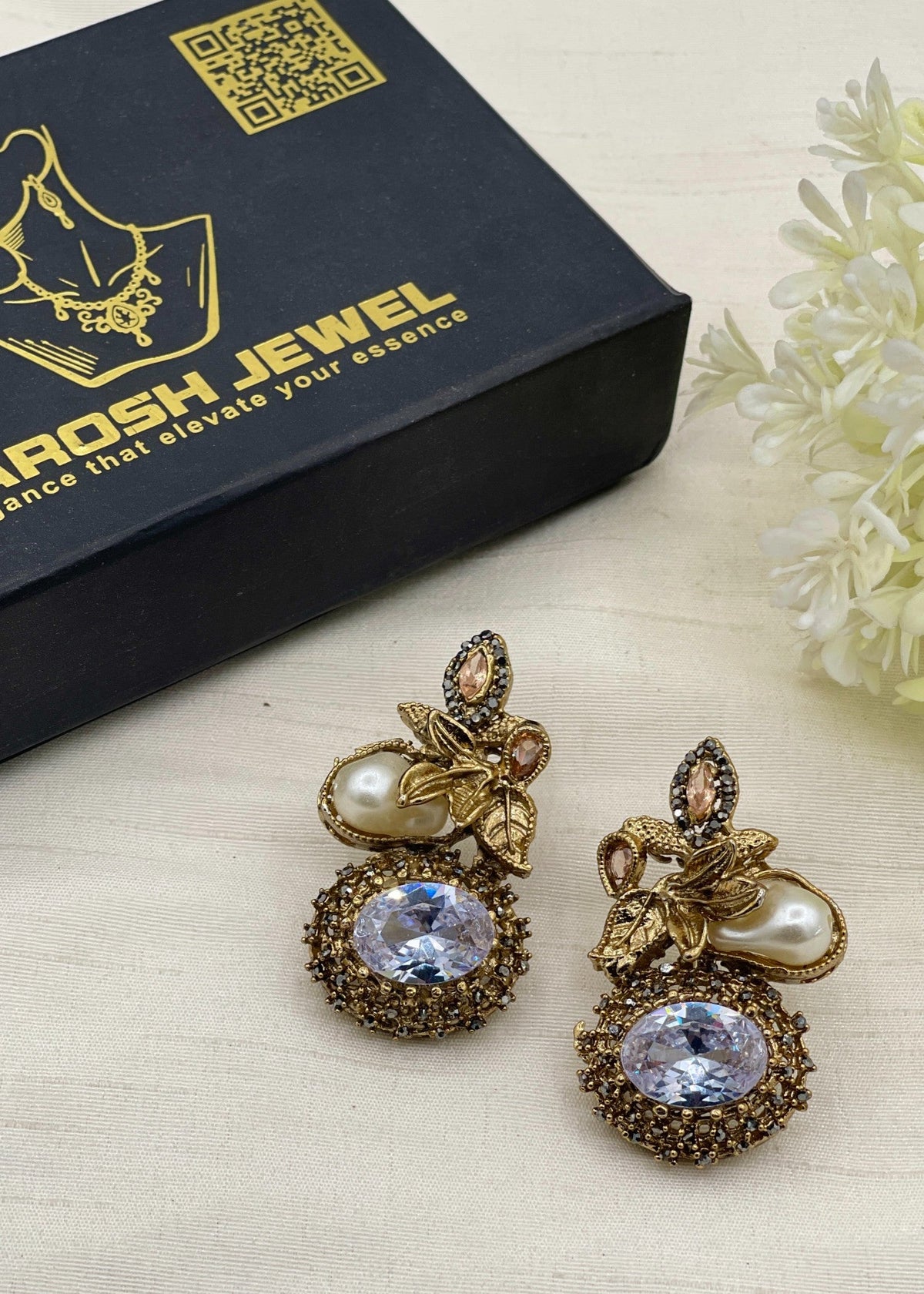 Shop the Marjan Heritage Earring from Zarosh Jewel