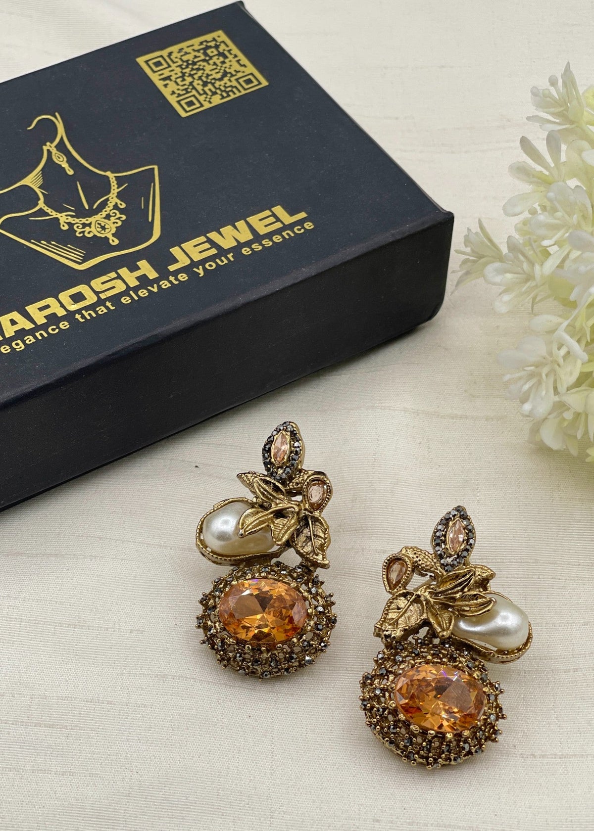 Shop the Marjan Heritage Earring from Zarosh Jewel