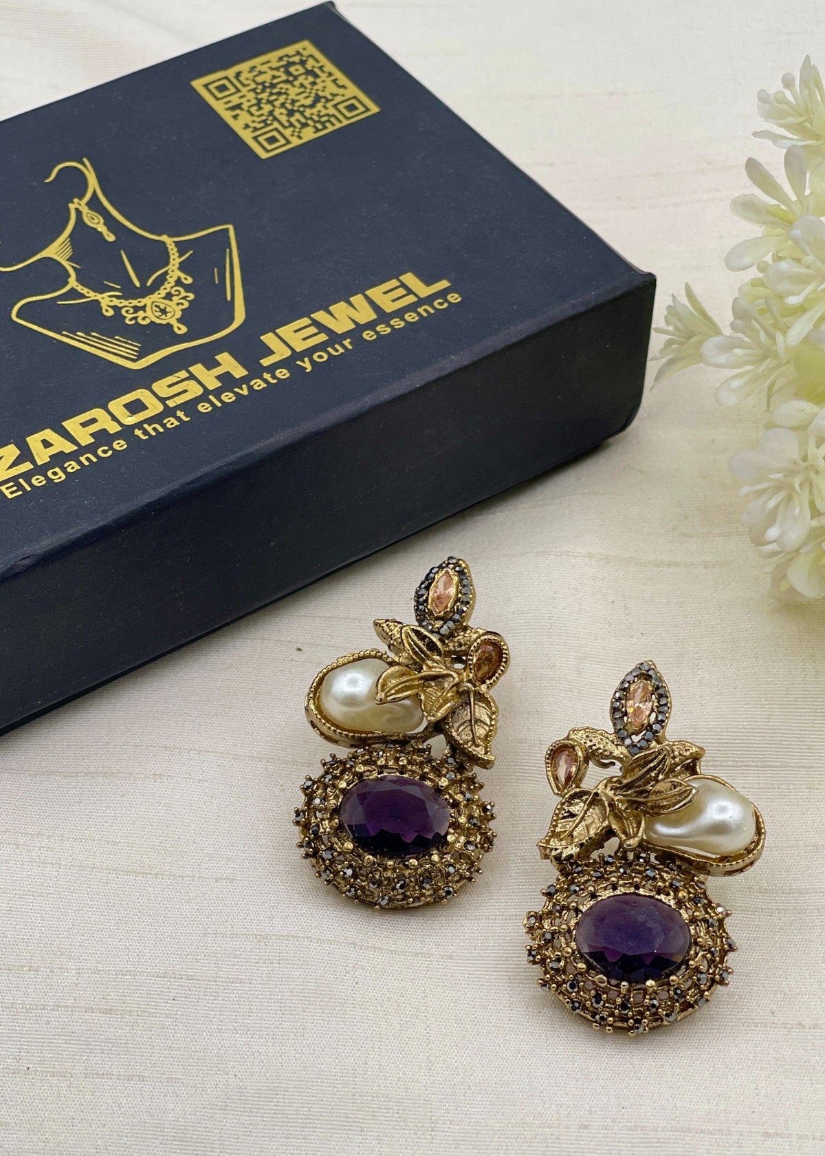 Shop the Marjan Heritage Earring from Zarosh Jewel