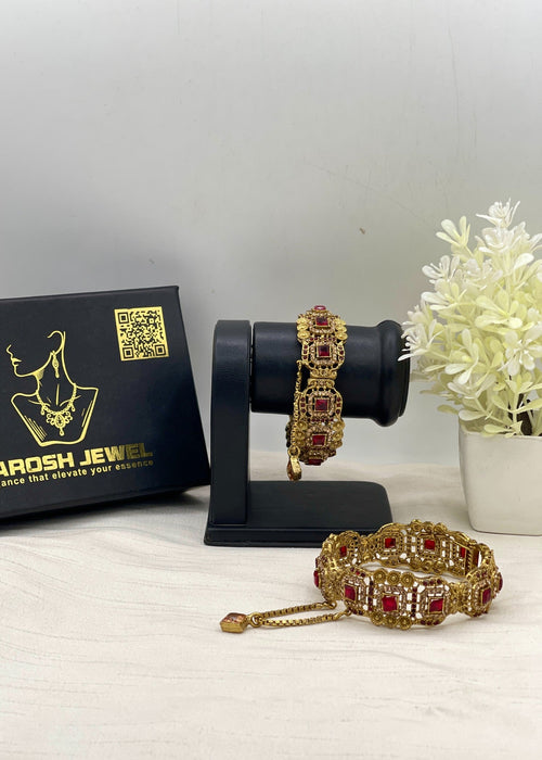 Shop the Maryam Square Karas from Zarosh Jewel