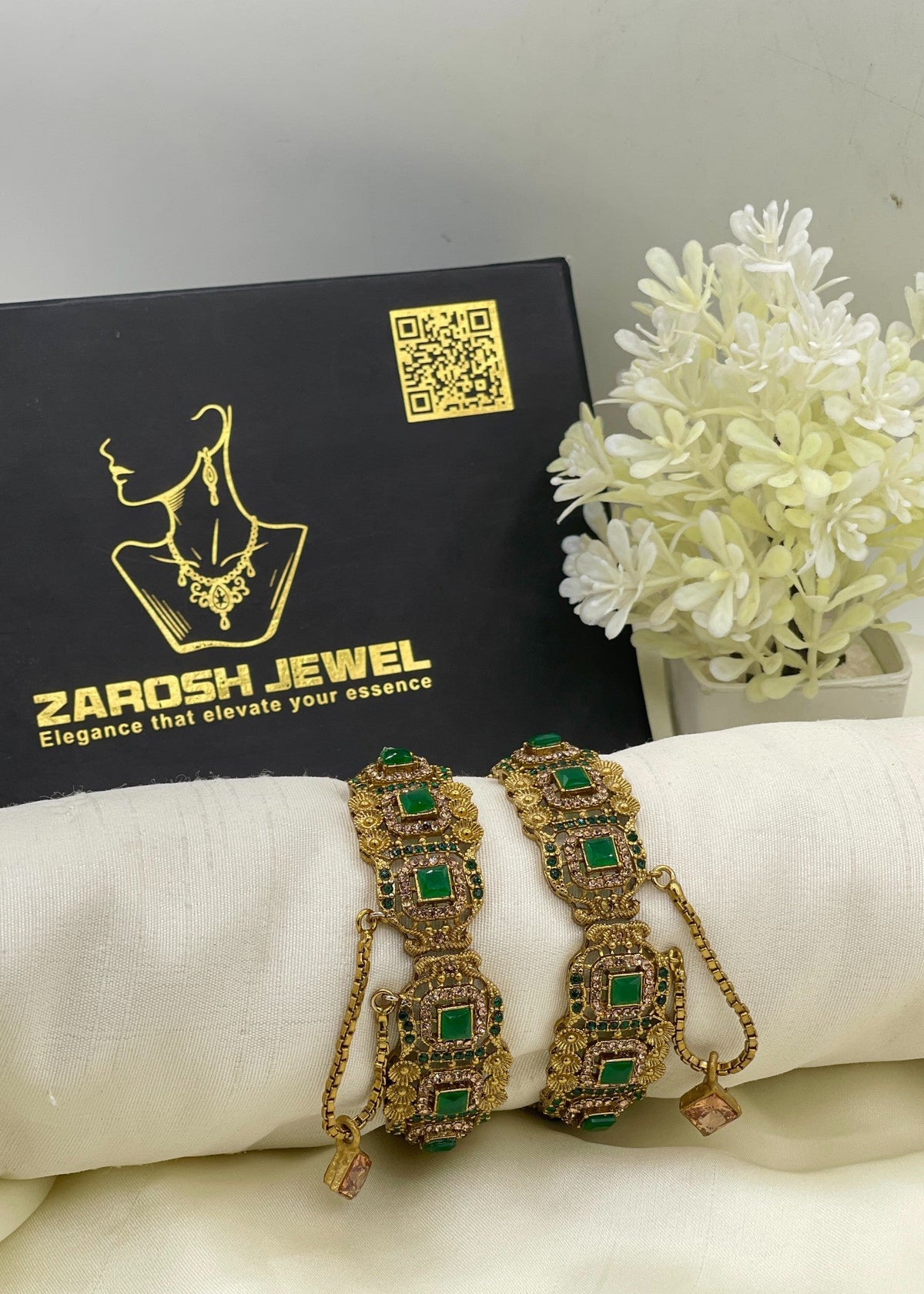Shop the Maryam Square Karas from Zarosh Jewel