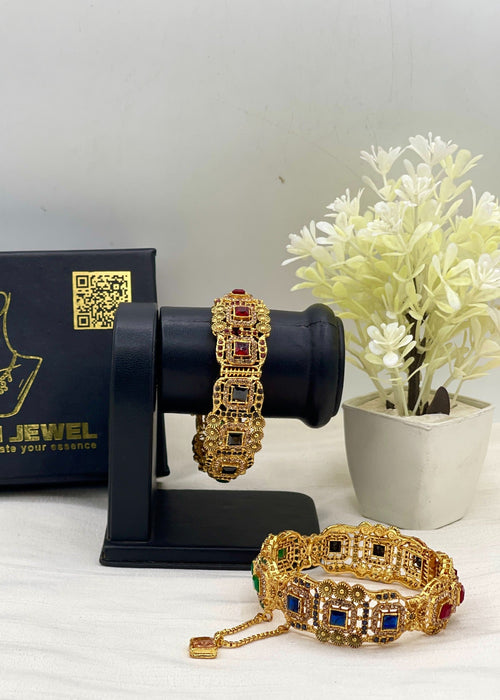 Shop the Maryam Square Karas from Zarosh Jewel