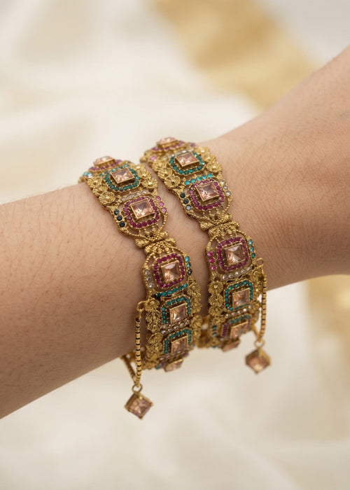 Shop the Maryam Square Karas from Zarosh Jewel