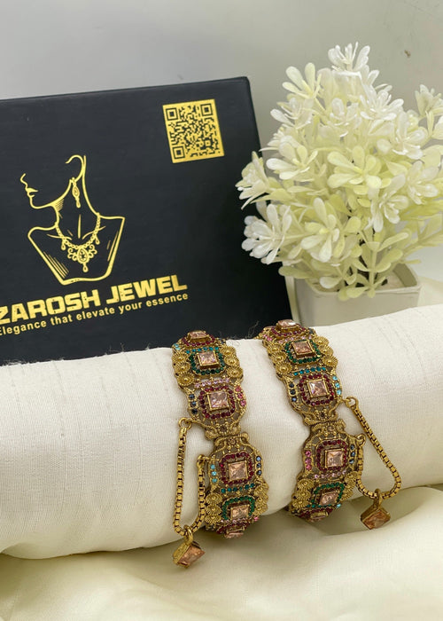 Shop the Maryam Square Karas from Zarosh Jewel