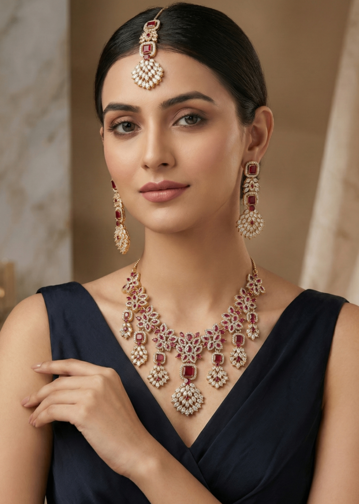 Shop the Maya Necklace Set from Zarosh Jewel