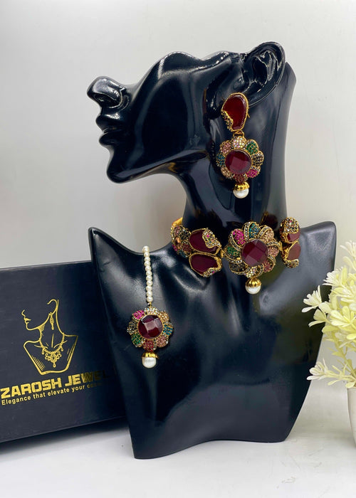 Shop the Mehar Choker Set from Zarosh Jewel
