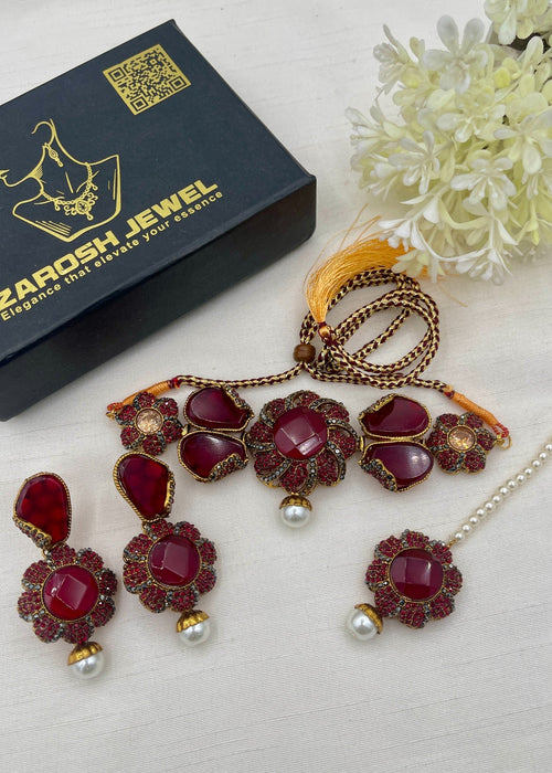 Shop the Mehar Choker Set from Zarosh Jewel