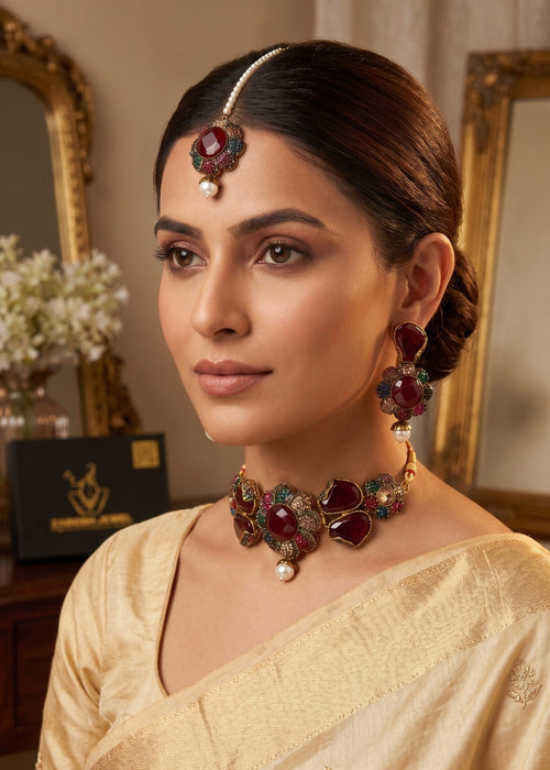 Shop the Mehar Choker Set from Zarosh Jewel