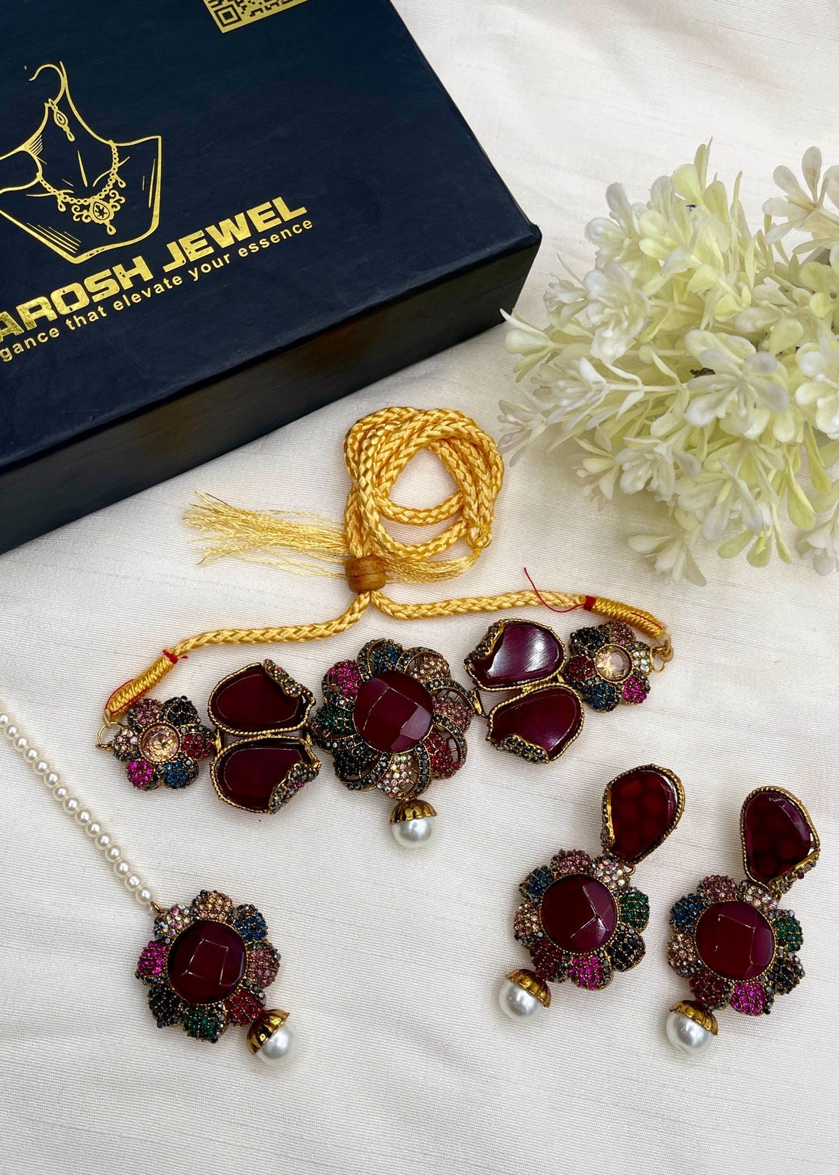 Shop the Mehar Choker Set from Zarosh Jewel