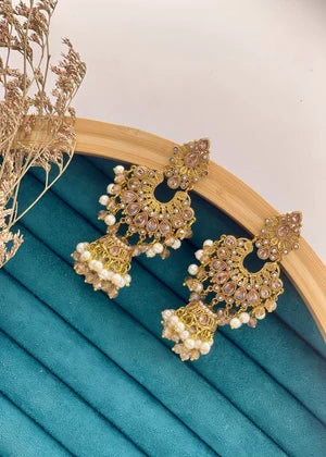Meher Royal Chandbali Jhumka Earrings