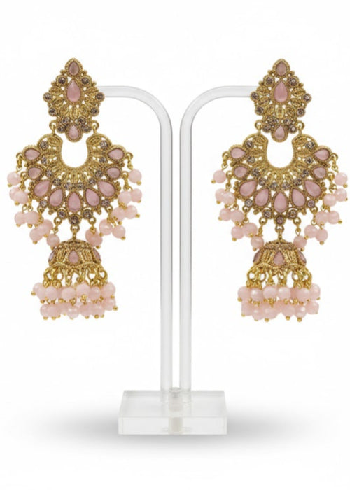 Shop the Meher Royal Chandbali Jhumka Earrings from Zarosh Jewel