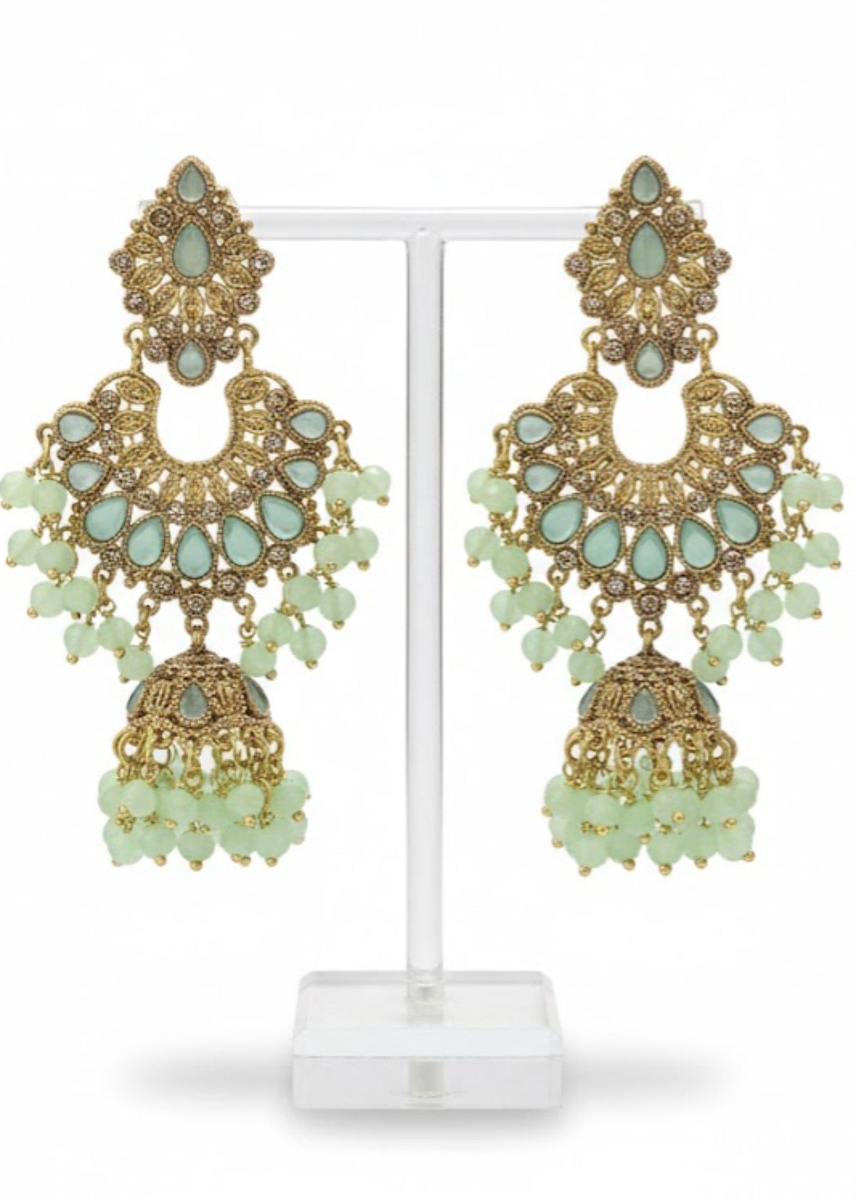 Shop the Meher Royal Chandbali Jhumka Earrings from Zarosh Jewel