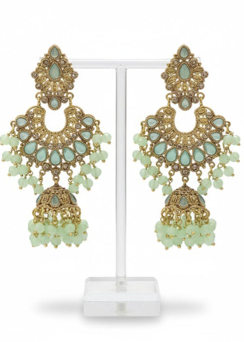 Shop the Meher Royal Chandbali Jhumka Earrings from Zarosh Jewel