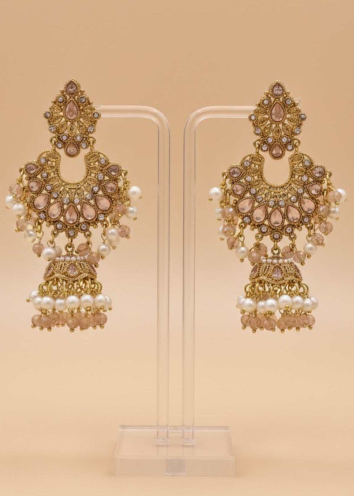 Shop the Meher Royal Chandbali Jhumka Earrings from Zarosh Jewel