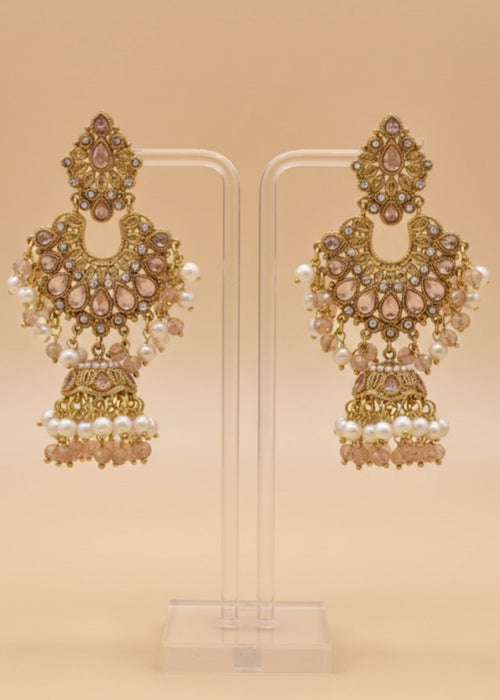 Shop the Meher Royal Chandbali Jhumka Earrings from Zarosh Jewel