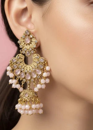 Meher Royal Chandbali Jhumka Earrings