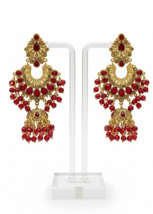 Shop the Meher Royal Chandbali Jhumka Earrings from Zarosh Jewel
