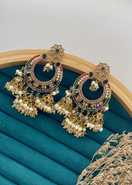 Shop the Meherbano Chandbali Pearl Earring from Zarosh Jewel