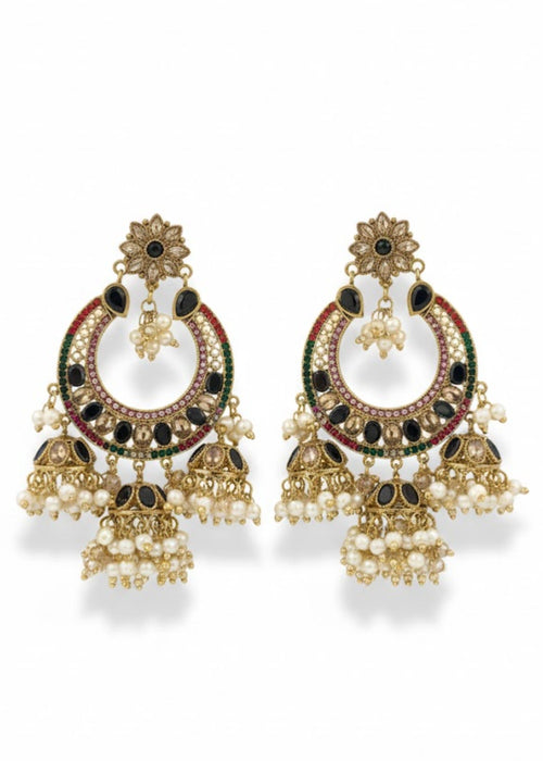 Shop the Meherbano Chandbali Pearl Earring from Zarosh Jewel