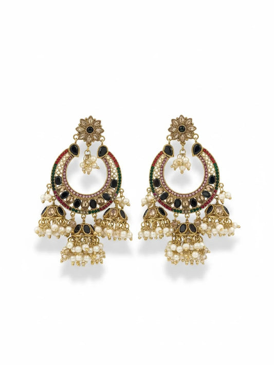 Meherbano Chandbali Pearl Earring | ZAROSH JEWEL
