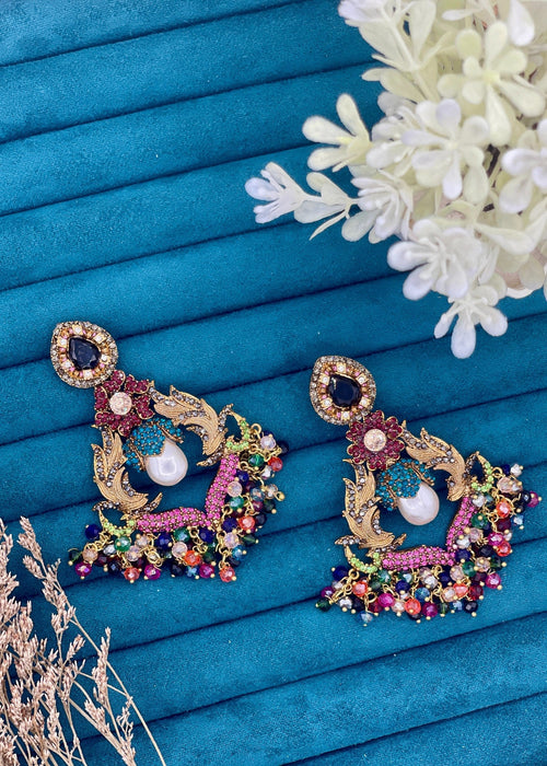 Shop the Mehrunisa Chandbali Earrings from Zarosh Jewel