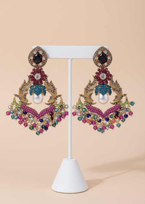 Shop the Mehrunisa Chandbali Earrings from Zarosh Jewel