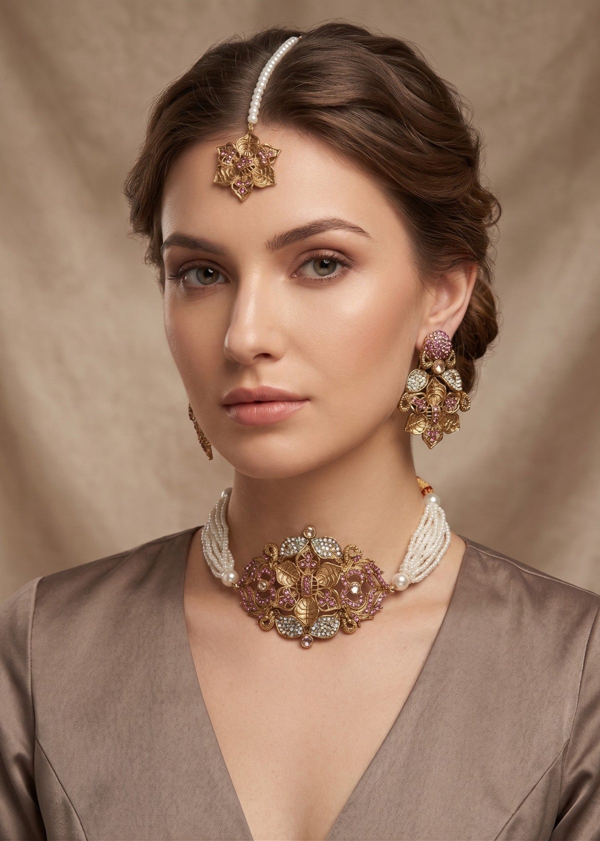 Shop the Mehwish Choker Set from Zarosh Jewel