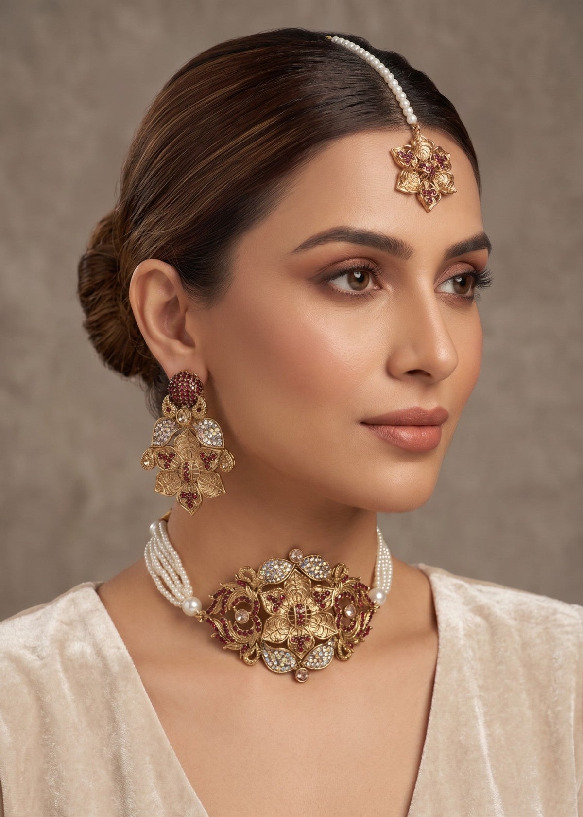 Mehwish Choker Set by Zarosh Jewel