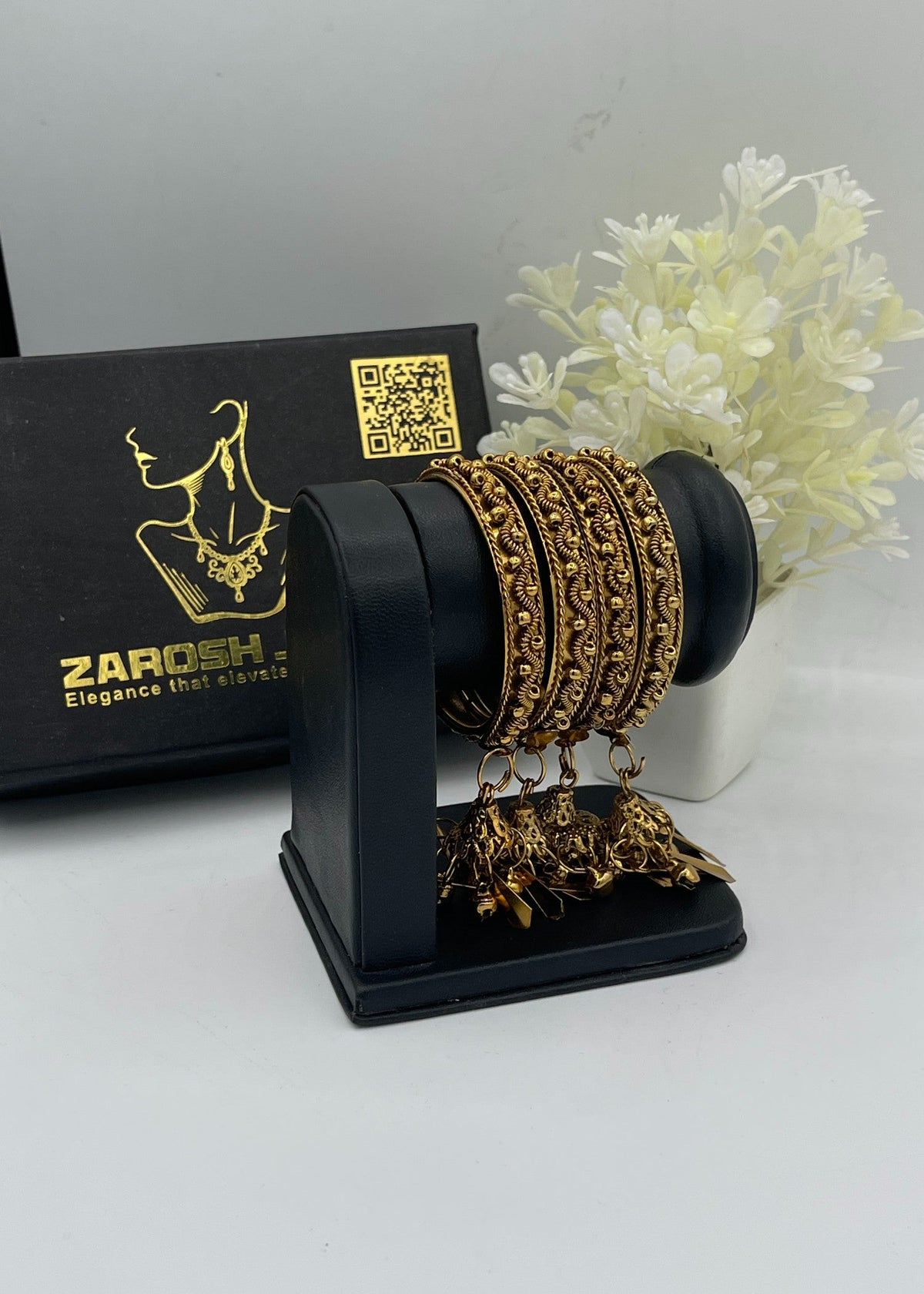 Mina Kids Bangle Set by Zarosh Jewel