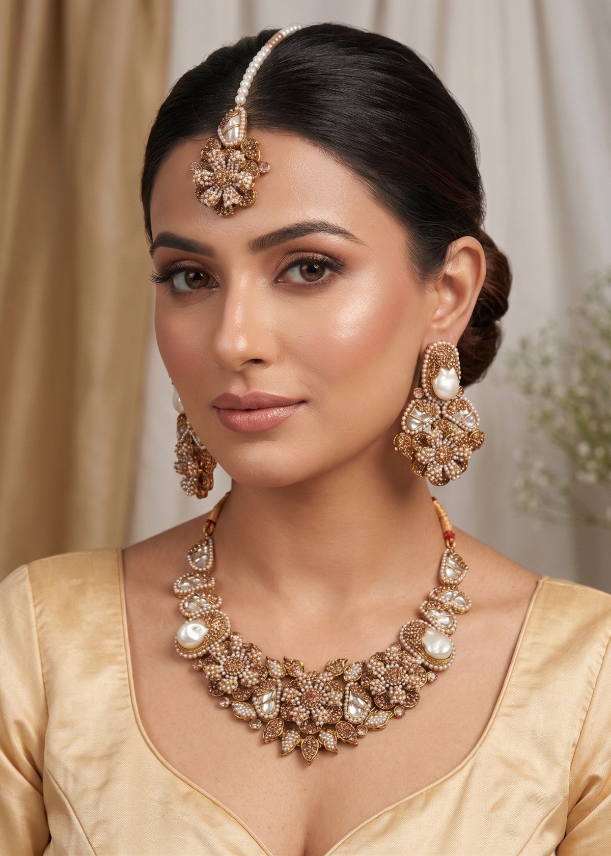Mina Traditional Choker Set by Zarosh Jewel