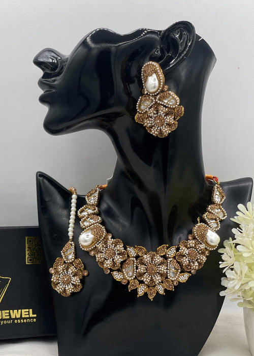 Shop the Mina Traditional Choker Set from Zarosh Jewel