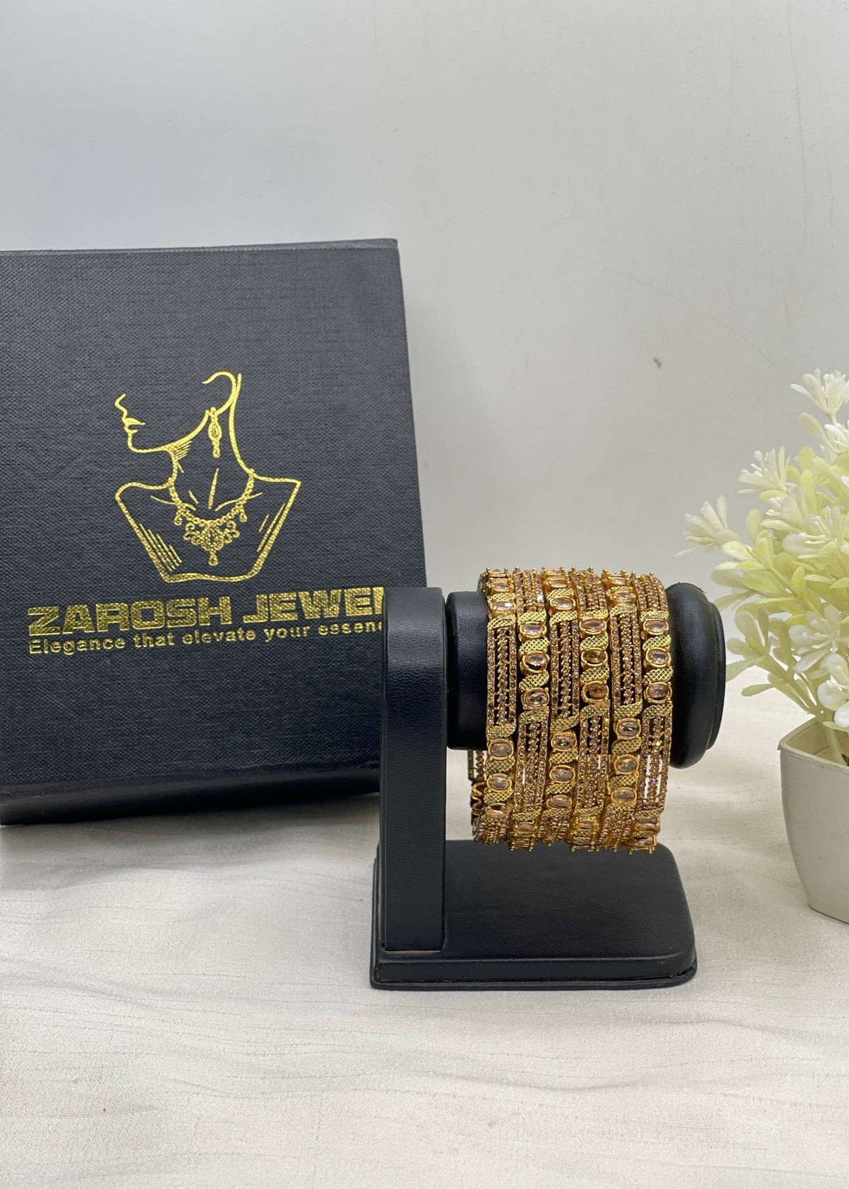 Shop the Minahil Bangles from Zarosh Jewel