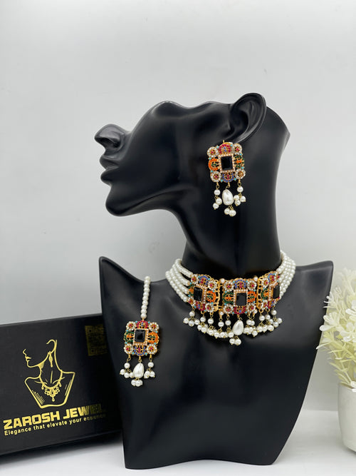 Shop the Minal Choker Set from Zarosh Jewel