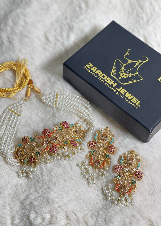 Shop the Minara Choker Set from Zarosh Jewel