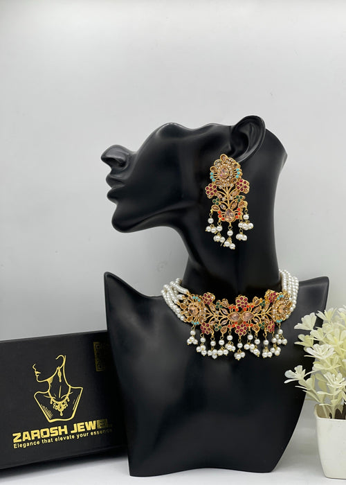 Shop the Minara Choker Set from Zarosh Jewel