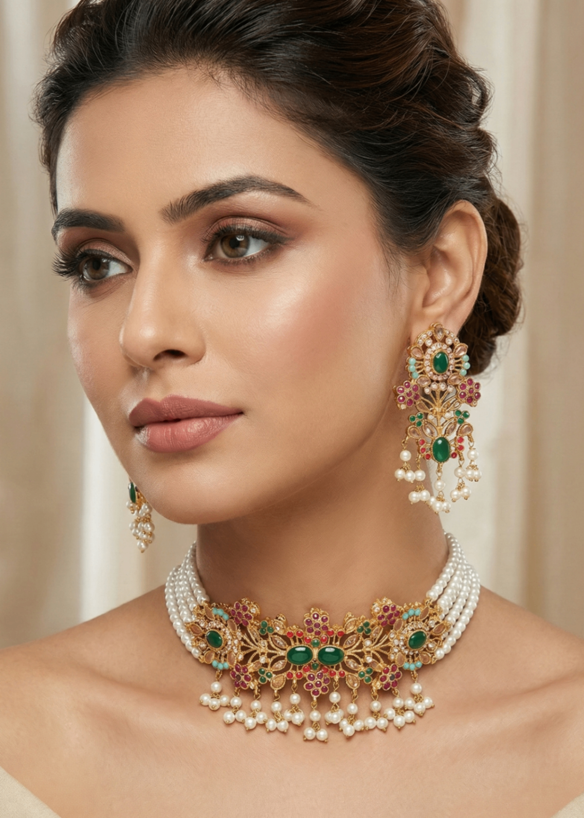 Shop the Minara Choker Set from Zarosh Jewel
