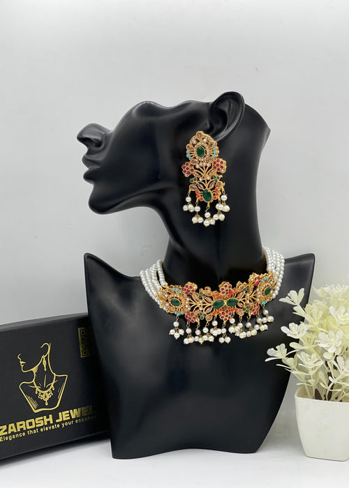 Shop the Minara Choker Set from Zarosh Jewel