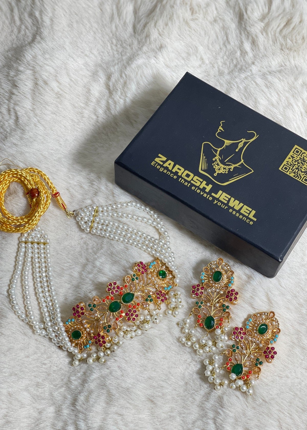 Shop the Minara Choker Set from Zarosh Jewel