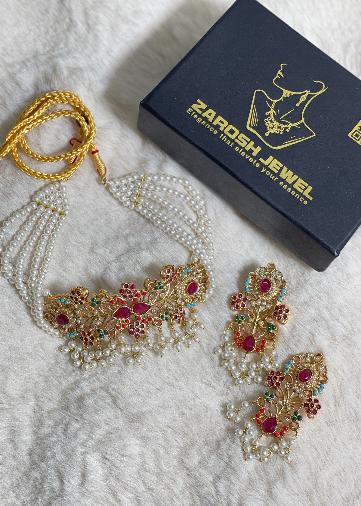 Shop the Minara Choker Set from Zarosh Jewel