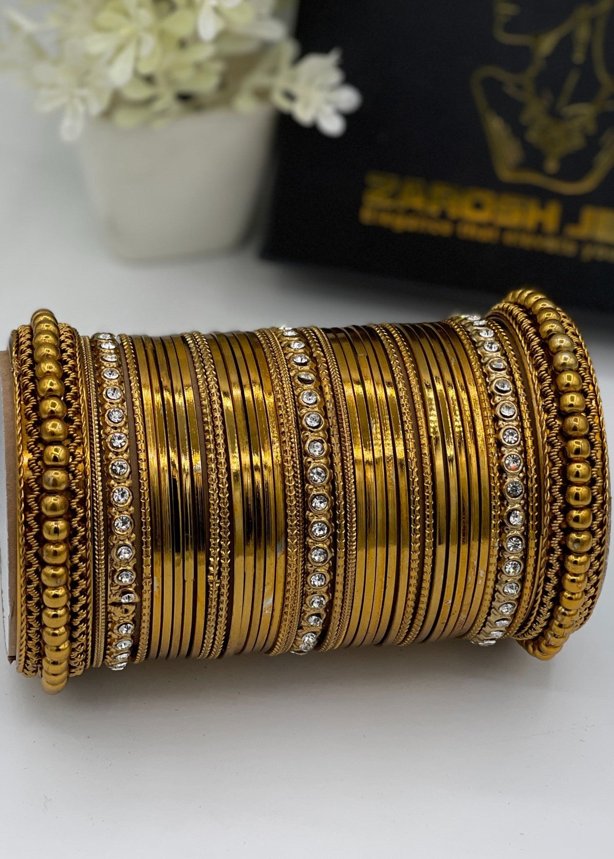 Shop the Minha Bangle Set from Zarosh Jewel