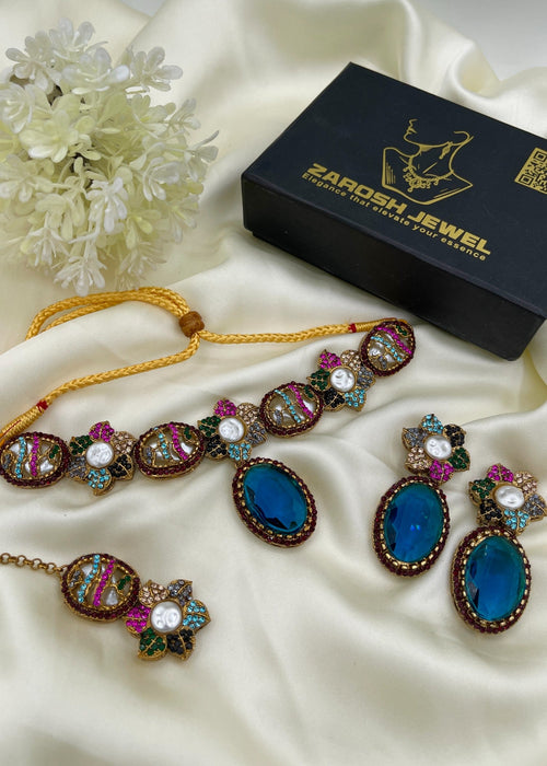 Shop the Minha Choker Set from Zarosh Jewel