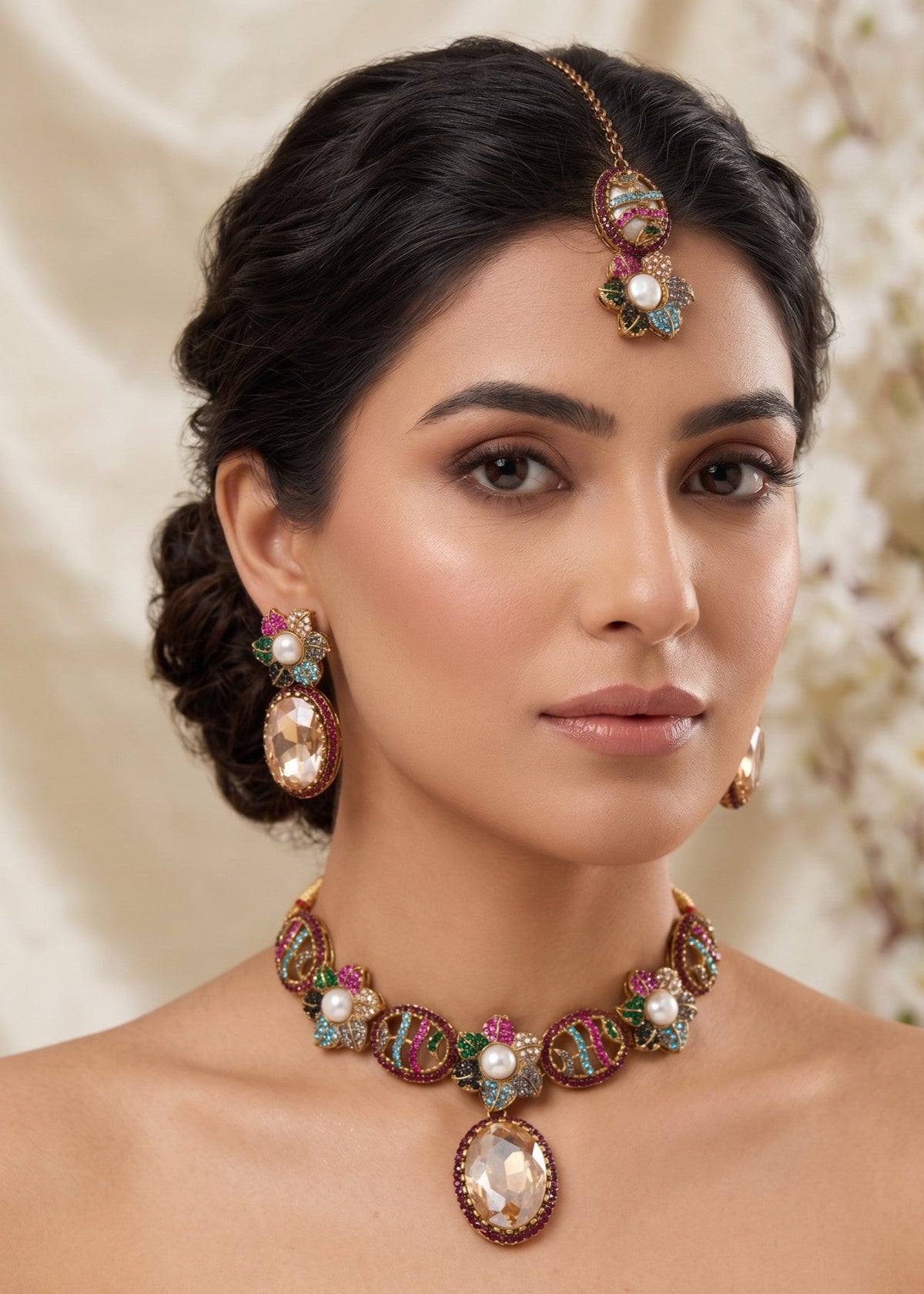 Shop the Minha Choker Set from Zarosh Jewel