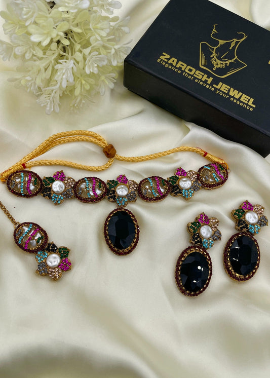 Shop the Minha Choker Set from Zarosh Jewel