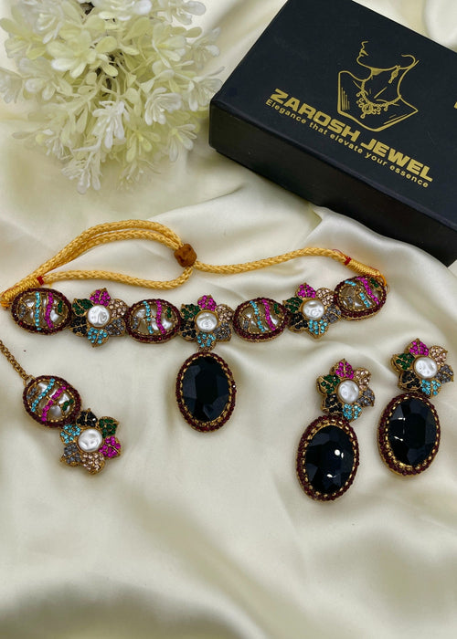 Shop the Minha Choker Set from Zarosh Jewel