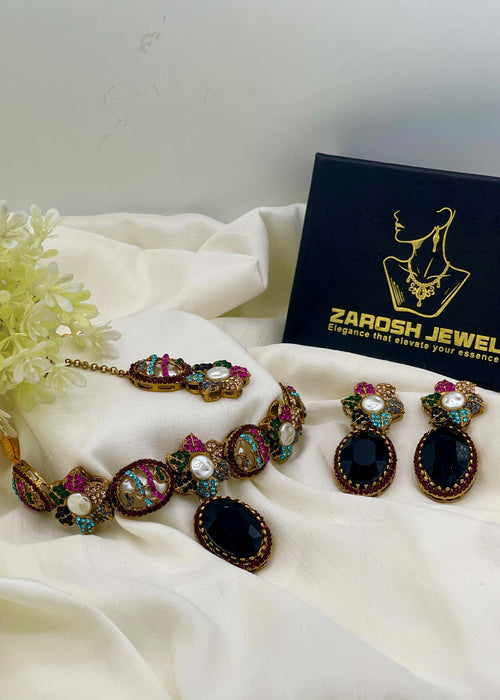 Shop the Minha Choker Set from Zarosh Jewel